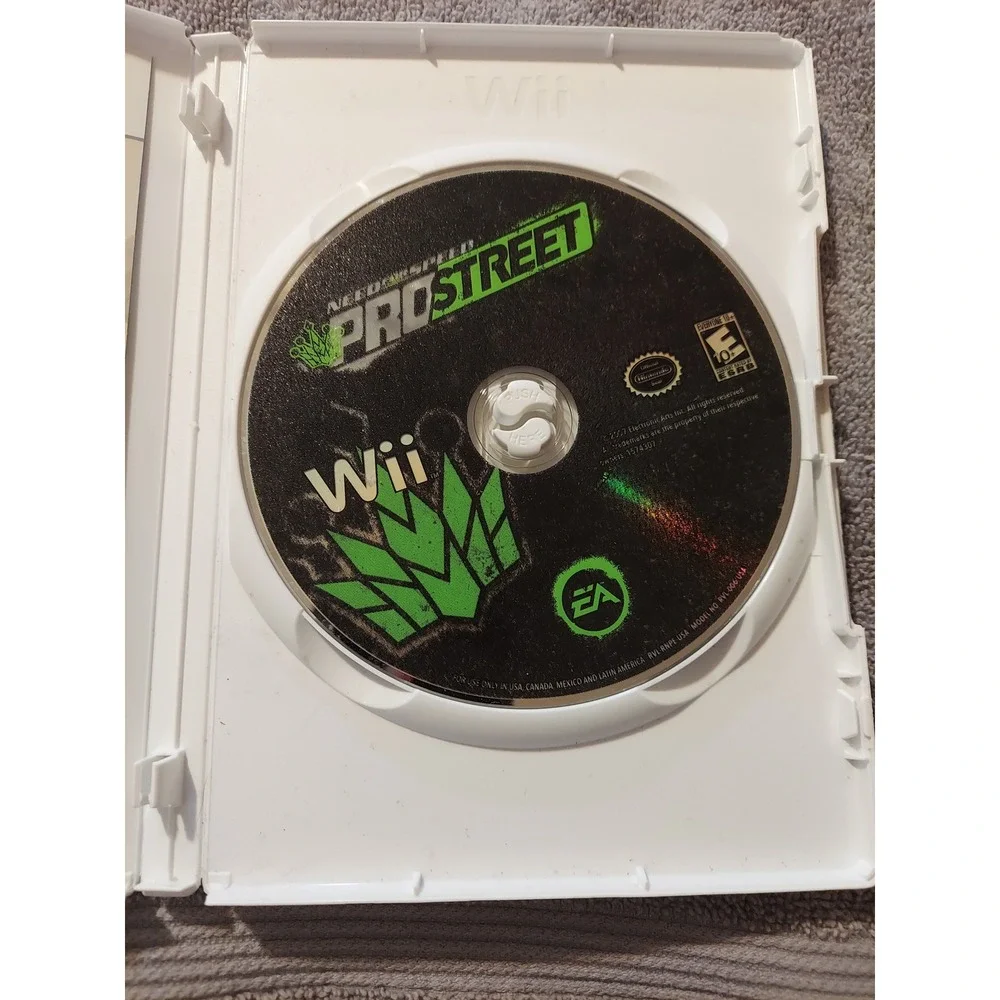 Need‎ For Speed ProStreet Nintendo Wii Game Complete Racing EA Sports